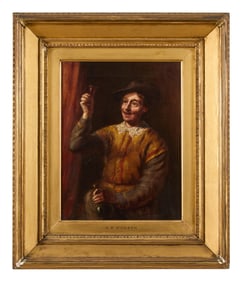Arthur Percy Dixon (Scottish, act. 1884-1914), "The Chevalier's Toast," Sight- H.- 12 in., W.- 9