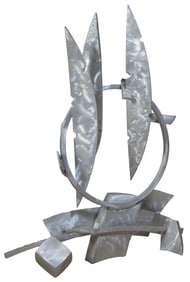 Steve Kline (New Orleans, 20th/21st Century), "Jumping," 2000, H.- 42 in., W.- 33 in., D.- 16 in.
