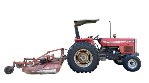 Massey Ferguson 383 Tractor, 1994, H.- 99 in., W.- 254 in., D.- 84 in.