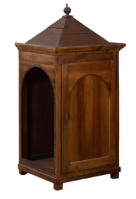 French Provincial Walnut Garde Manger, early to mid 19th c., H.- 58 in., W.- 28 in., D.- 28 in.