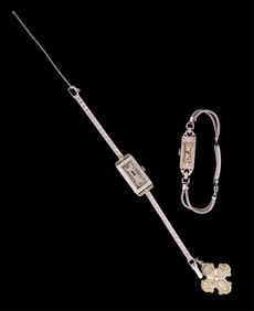 Two Ladies' Diamond Watches, App. Wt.- 39.5 grams; L.- 6 in. (2 Pcs.)