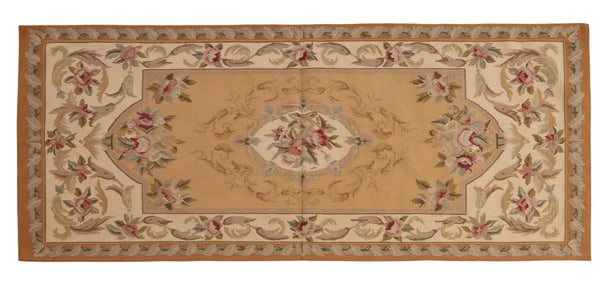Aubusson Runner, 2' 6 x 6'.