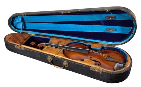 Attributed to Henry Bentin (American/New Orleans, 1857-1928), Antique Violin in Case, c.1904,
