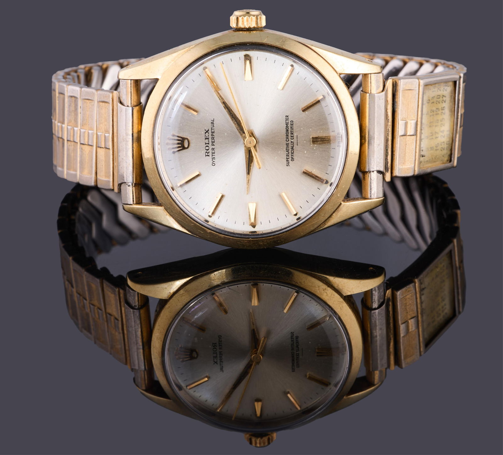 Men's Rolex Model 1025 Oyster Perpetual Chronometer Wristwatch, 1963, App. Wt.- 58.8 grams; Case- 34 (1 of 2)