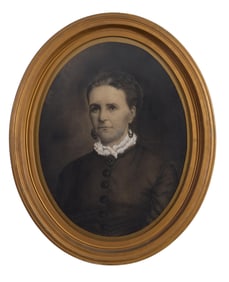 Southern School/New Orleans, "Portrait of Mrs. Fenella Marie Olivier Hero (1853-1893)," H.- 27 in.,