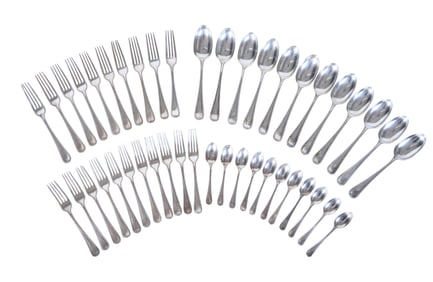 Forty-Four Pieces of Gorham Sterling Flatware, App. Total Sterling Wt.- 68.25 Troy oz. (44 Pcs.)