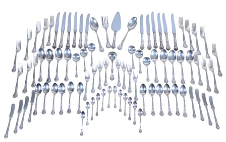 Eighty-Eight Piece Gorham Sterling Flatware Service, App. Total Sterling Wt.- 88.66 Troy oz.
