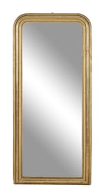 French Louis Philippe Overmantel Mirror, mid 19th c., H.- 57 1/2 in., W.- 26 3/4 in., D.- 1 1/2 in.