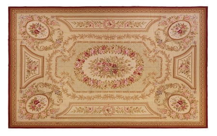Louis Philippe Aubusson Needlepoint Carpet, 9' 10 x 13' 7.