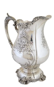 Wallace Sir Christopher Sterling Water Pitcher, App. Total Sterling Wt.- 45.4 Troy Oz., H.- 11 in.,