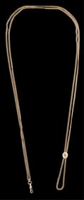 14K Yellow Gold Pocket Watch Chain, App. Wt.- 24.8 grams; L.- 24 in.