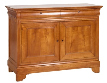 French Louis Philippe Cherry Sideboard, mid 19th c., H.- 43 in., W.- 58 in., D.- 25 in.