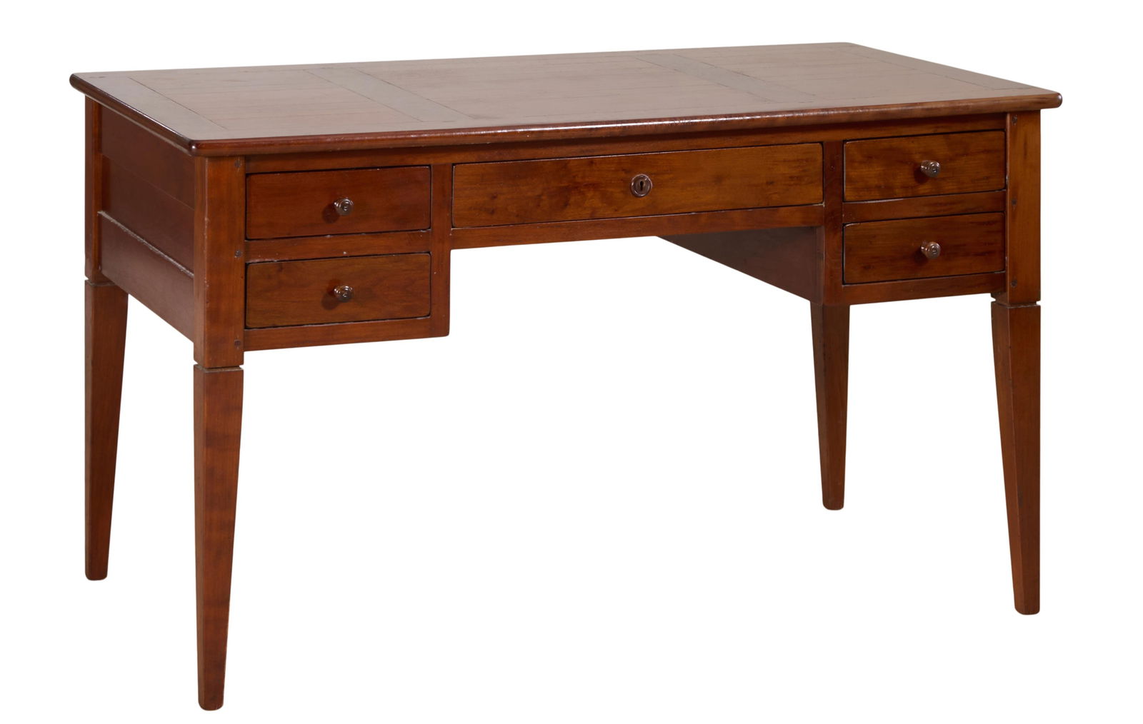 French Directoire Style Cherry Writing Desk, 20th c., H.- 31 in., W.- 53 in., D.- 29 in. (1 of 1)