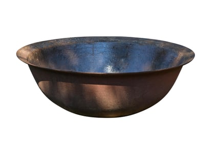 Louisiana Cast Iron Sugar Kettle, mid 19th c., H.- 21 in., Dia.- 59 in.