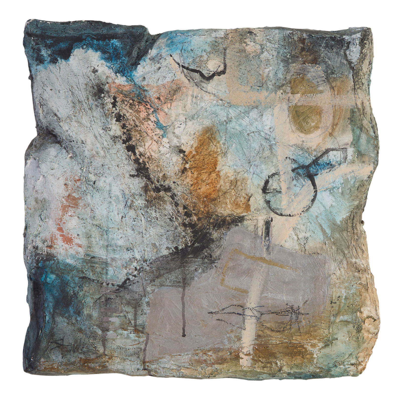 Allison Stewart (American/Louisiana, b. 1941), "Fragment II - from the Artifact Series," 1990, H.- (1 of 4)