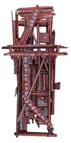 Mark Bercier (American/Louisiana, b. 1950), "Structural Abstract Sculpture," H.- 50 3/4 in., W.- 21