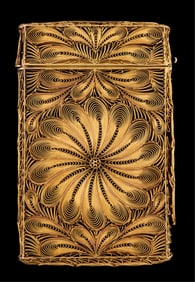 14K Yellow Gold Card Case, 19c., App. Wt.- 50 grams; H.- 3 3/4 in., W.- 2 5/16 in., D.- 5/16 in.