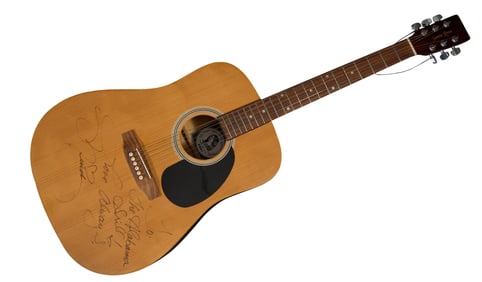 Mindy McCready Autographed Santa Rosa Acoustic Guitar, L.- 41 3/4 in., W.- 15 1/2 in., D.- 4 3/4 in.