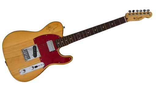 Billy Dean Autographed Squier Telecaster Electric Guitar, , H.- 38 1/4 in., W.- 11 in., D.- 2 1/2
