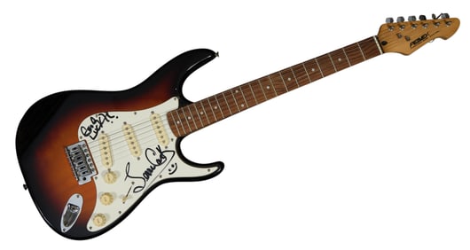 Autographed Peavey Raptor Electric Guitar, L.- 39 in., W.- 12 1/2 in., D.- 2 1/4 in.