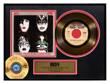KISS "I Was Made for Lovin' You" Memorabilia, 2002, Overall- H.- 12 in., W.- 16 in.