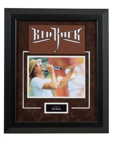 Kid Rock Autographed Memorabilia, 2018, H.- 24 1/4 in., W.- 20 1/4 in.