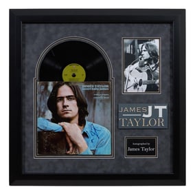 James Taylor "Sweet Baby James" Autographed Memorabilia, 1970, Overall- H.- 30 1/4 in., W.- 30 3/8