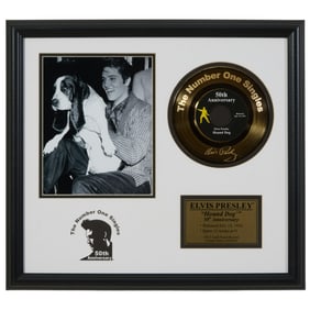 Elvis Presley 50th Anniversary Autographed Memorabilia, Overall- H.- 19 in., W.- 21 in.