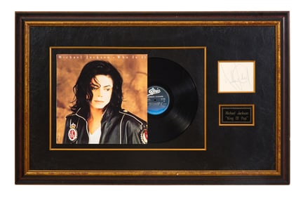 Michael Jackson "Who Is it" Memorabilia, Overall- H.- 24 in., W.-3 in.