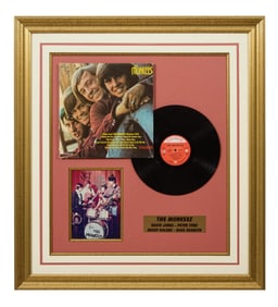 The Monkees Autographed Memorabilia, Overall- H.- 36 in., W.- 33 in.