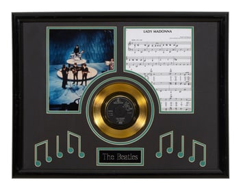 Beatles "Lady Madonna" Memorabilia, Overall- H.- 20 in., W.- 26 in.