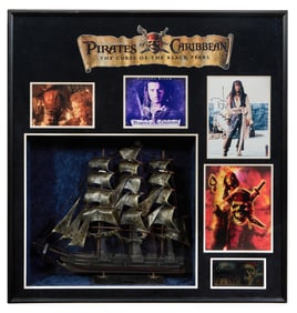 Autographed Memorabilia from "Pirates of the Caribbean" (2003), Overall- H.- 47 in., W.- 45 in., D.-