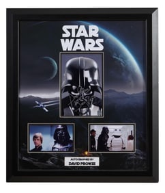 David Prowse Autographed Poster of Darth Vader from "Star Wars," Sight- H.- 27 1/2 in., W.- 23 1/2
