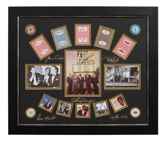 The Rat Pack Autographed Memorabilia, Overall- H.- 23 1/2 in., W.- 27 1/2 in.