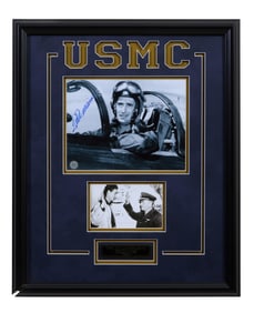 Ted Williams United States Marine Corps WWII & Korean War Memorabilia, Overall- H.- 22 in., W.- 18