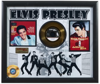 Elvis Presley "Jail House Rocks" Memorabilia, Overall- H.- 22 5/8 in., W.- 26 3/8 in.
