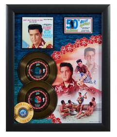Elvis Presley 50th Anniversary, Autographed Memorabilia from the Blue Hawaii Album, Overall H.- 22