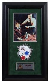 Robert Redford and Paul Newman Autographed Memorabilia from The Sting (1973), Sight- H.- 23 3/4 in.,
