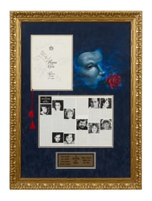 Phantom of the Opera Autographed Memorabilia, Overall- H.- 38 1/2 in., W.- 28 1/2 in.