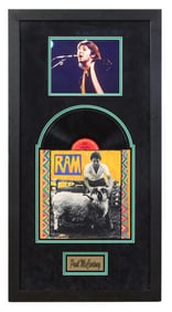 Paul McCartney "RAM" Autographed Memorabilia, Overall- H.- 40 1/2 in., W.- 21 1/4 in.