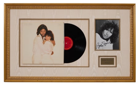 Barbara Streisand "Guilty" Autographed Memorabilia, Overall- H.- 23 3/8 in., W.- 39 in.