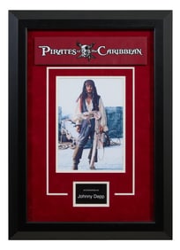 "Pirates of the Caribbean" (2003) Autographed Memorabilia by Johnny Depp, Overall- H.- 28 1/4 in.,