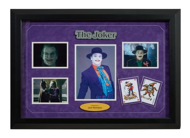 Jack Nicholson Autographed Memorabilia from "Batman" (1989), Overall- H.- 24 3/4 in., W.- 34 1/4 in.