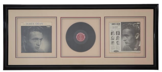 James Dean "The Story" Memorabilia, 1956, Overall- H.- 25 5/8 in., W.- 60 5 /8 in.