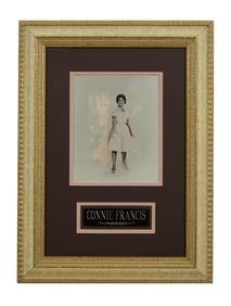Connie Francis Memorabilia, Overall- H.- 22 1/4 in., W.- 16 1/2 in.