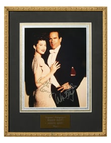 Warren Beatty and Annette Benning Autographed Memorabilia from "Bugsy" (1991), Overall- H.- 9 in.,