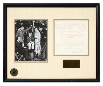 Hollywood Director and Screenwriter Howard Hawks Autographed Memorabilia, Overall- H.- 17 3/8 in.,