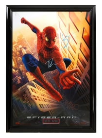 Autographed Movie Poster from "Spider-Man" (2002), Overall- H.- 43 in., W.- 30 1/2 in.