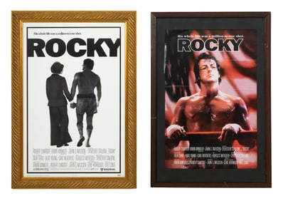 Sylvester Stallone Memorabilia, Two Movie Posters from "Rocky" (1976), 1st Overall- H.- 45 1/2 in.,