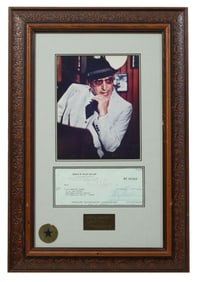 Telly Savalas Autographed "Kojak" Memorabilia, Framed- H.- 24 1/4 in., W.- 16 5/8 in.